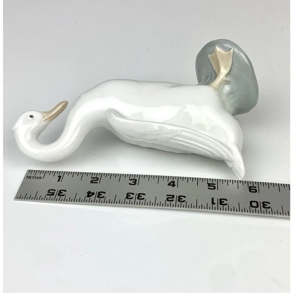 Vintage NAO Lladro Spain White Goose Duck Handmade Porcelain Figurine 1978 DT182 - Picture 6 of 6